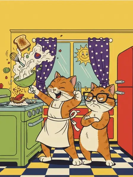 Kitsch Kitchen Cats