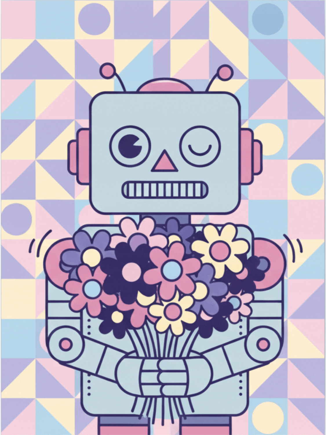 Retro Robot Mother