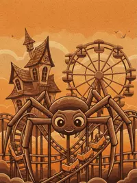Free Halloween Card: Spooky Carnival Fun!