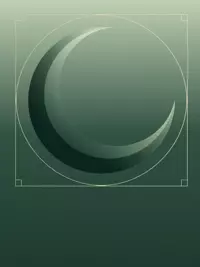 Free Ramadan Kareem Card - Minimalist Moon Design