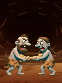 Free Siblings Day Card - Hilarious Caveman Design!