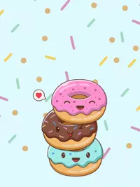 Free New Year Card - Sweet Doughnut Celebration!