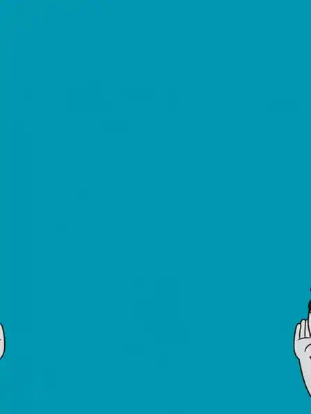 Humorous Siblings Day eCard featuring cartoon siblings sharing a secret, grayscale with a pop of yellow, whimsical design.