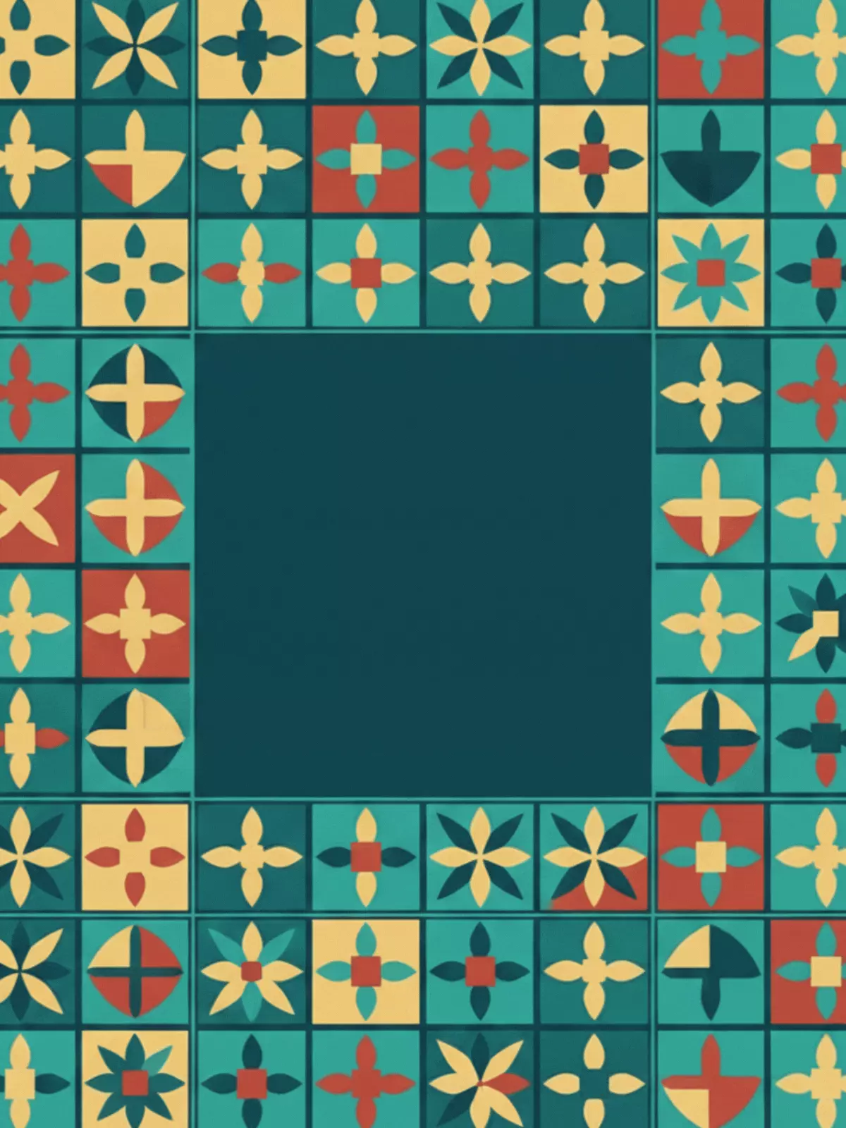 Dia De Reyes card featuring a monospace font, grid layout, and floral elements for a clean and structured design.