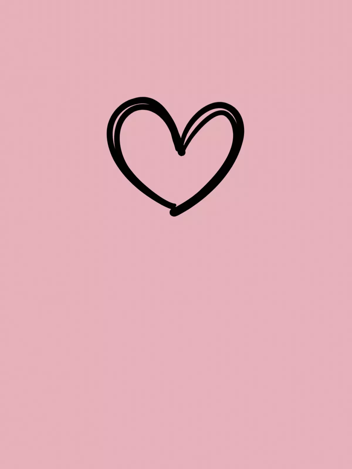 Mother's Day card with a simple handwritten heart illustration and the text 'Love You Mom' in a casual, friendly font.