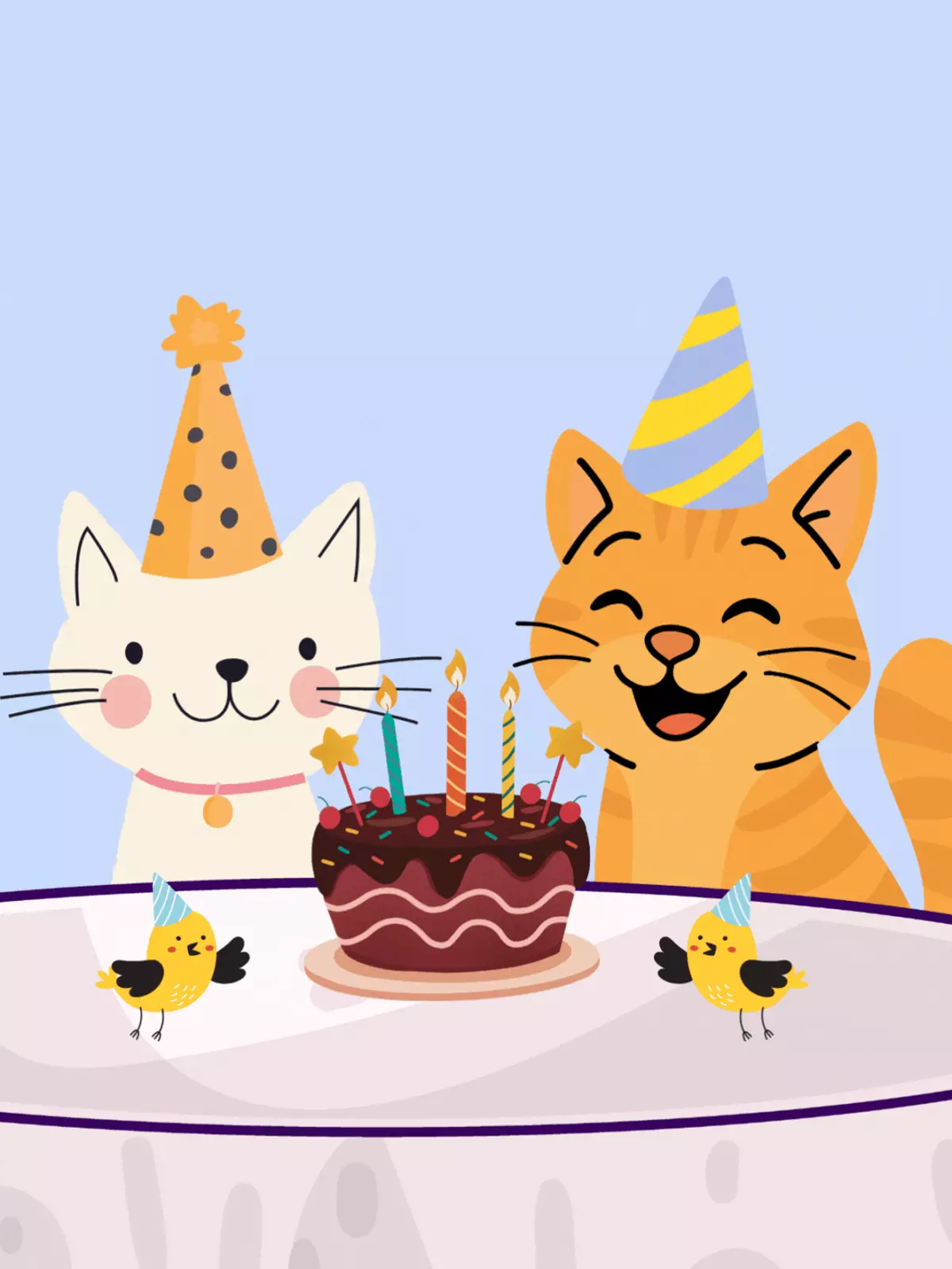 Funny birthday card featuring serif fonts and a playful illustration, perfect for a lighthearted celebration.