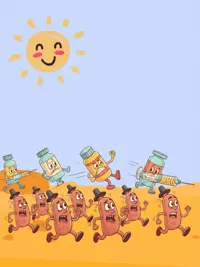 Free Get Well Card - Funny Germs Beware!