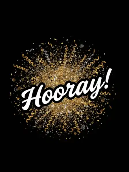 Hooray!