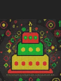 Free Dot Matrix Birthday Card - Celebrate Online!