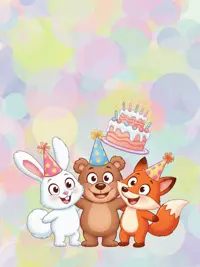 Free Cute Birthday Card - Party Time Fun!
