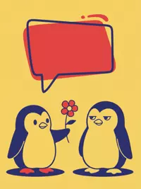 Free Anniversary Card - Awkward Penguin Love!