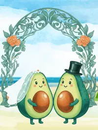 Free Wedding Card - Avocad-O Yeah! Customize Now