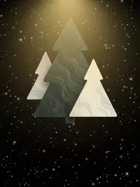Free Christmas Card - Minimalist Marble Design