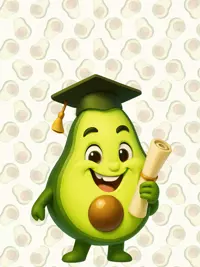 Free Graduation Card - Funny Avocado Congrats!