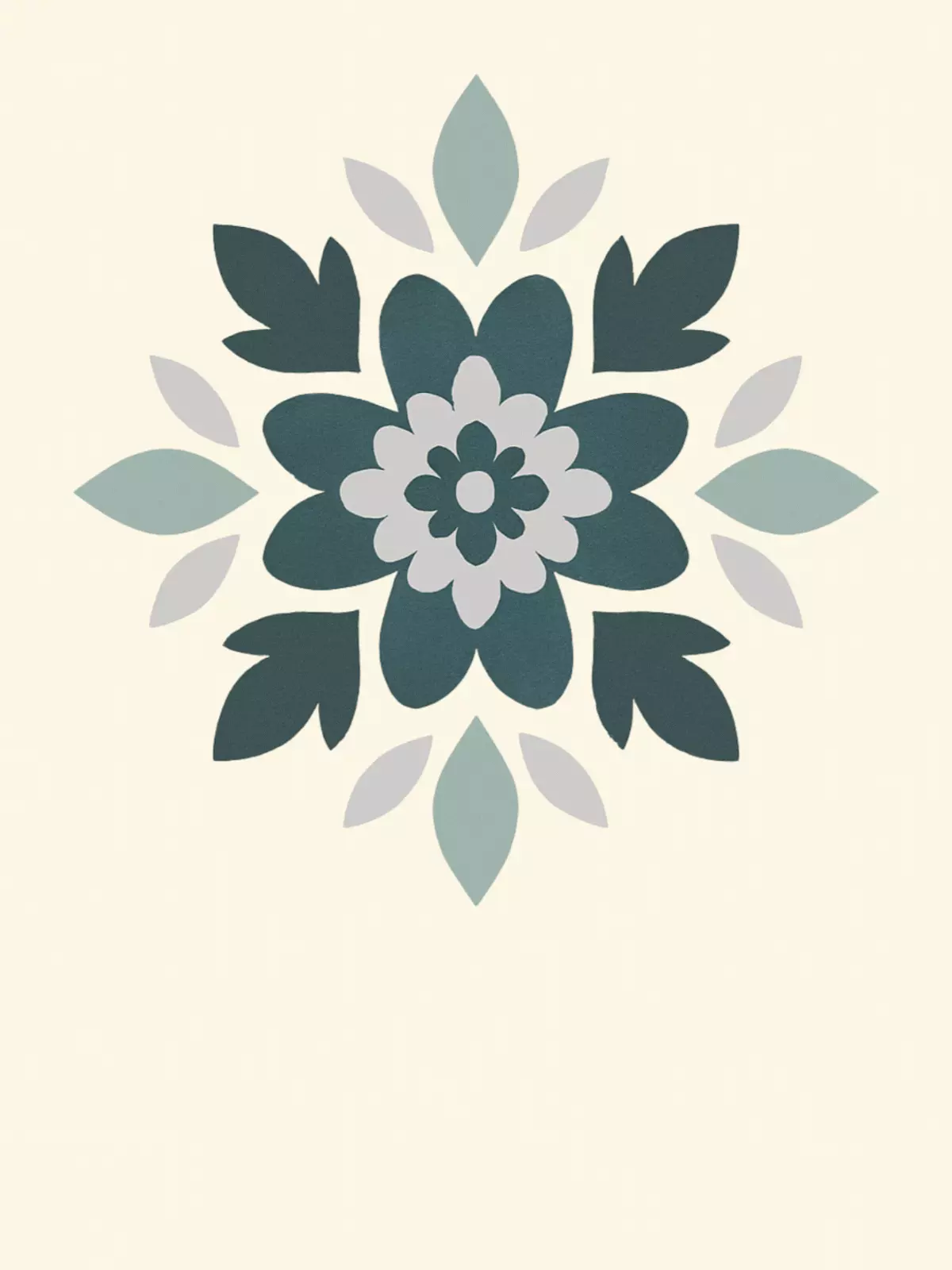 Welcome Aboard card featuring a floral mandala design, perfect for welcoming a new colleague or celebrating a new home, vibrant colors and nature-inspired elements