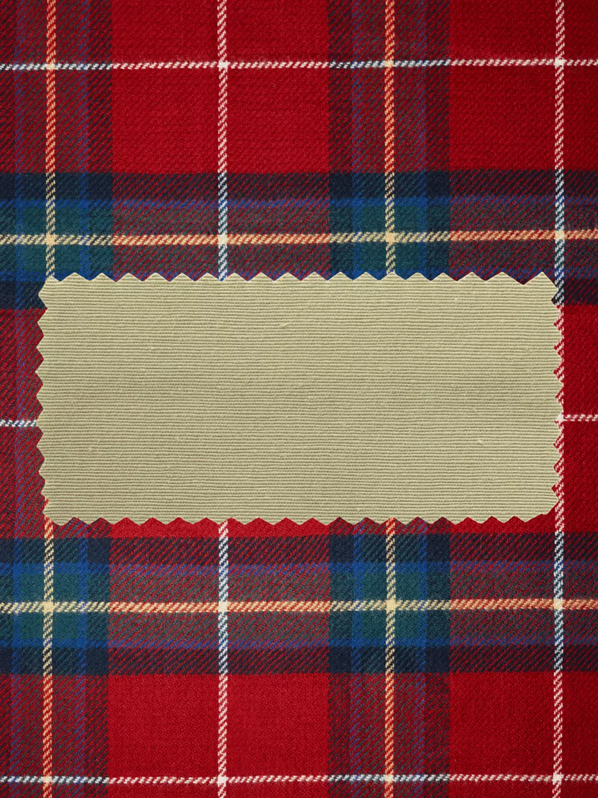 Vintage retirement card featuring a classic tartan plaid pattern, warm colors, traditional design for a male retiree