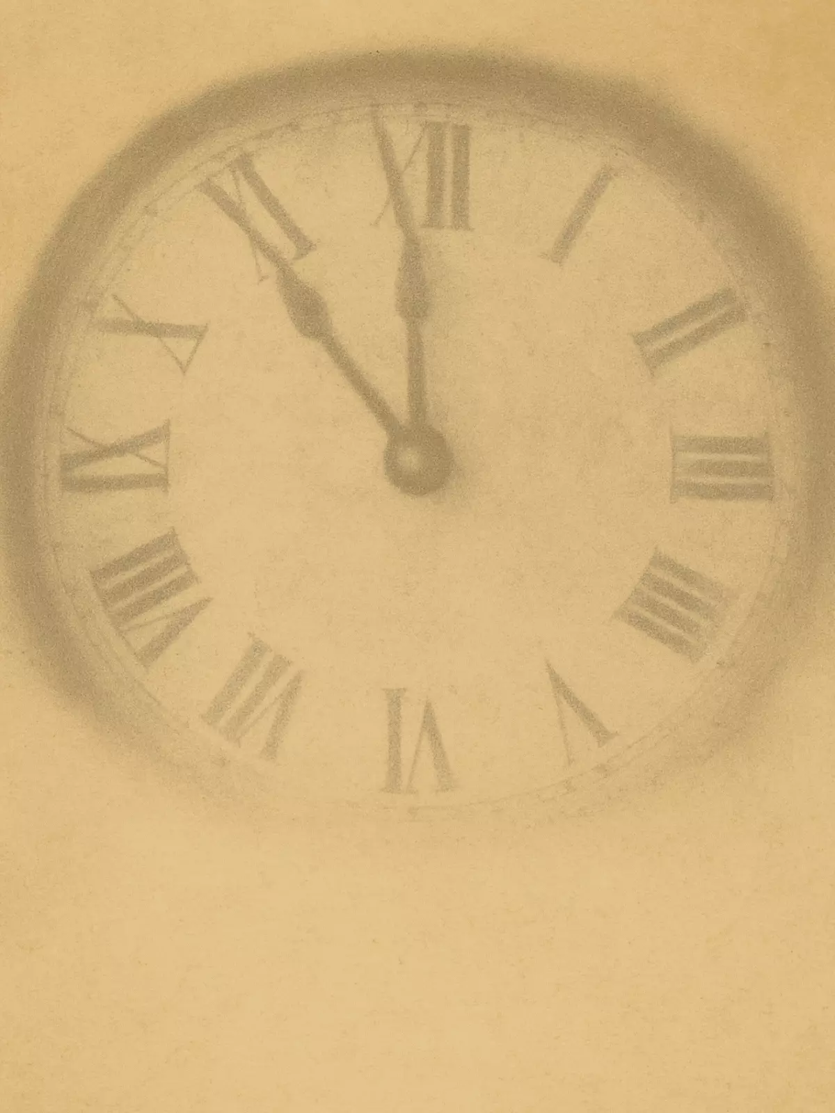 Vintage retirement card featuring a grayscale clock with gold accents, symbolizing relaxation and the passage of time, ideal for retirement celebrations.