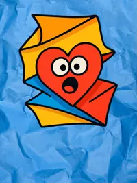 Free Valentine's Card - Origami Heart Surprise