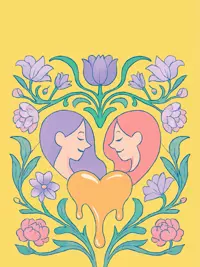Free Friendship Card - Art Nouveau Style