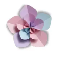 Free Birthday Card - Origami Flower Design