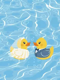 Free Wedding Card - Duck Engagement Wishes!