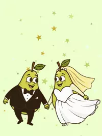 Free Wedding Card - Funny Pear-fect Pair E-Card