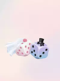 Free Wedding Card - Funny 'We Tied!' Dice Design