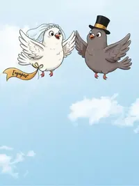 Free Wedding Announcement - Pigeon Post Delivery!