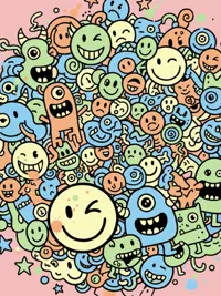 Free Thinking of You Card - Fun Doodles Inside!