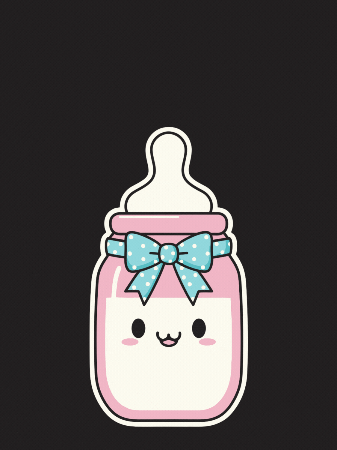 Watercolor new baby card with scan lines effect, resembling a vintage TV screen, quirky and funny design.