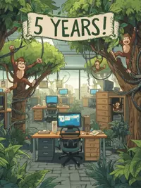 Free Work Anniversary Card - Funny Office Congrats!