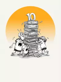 Free Work Anniversary Card - High Five the Milestone!