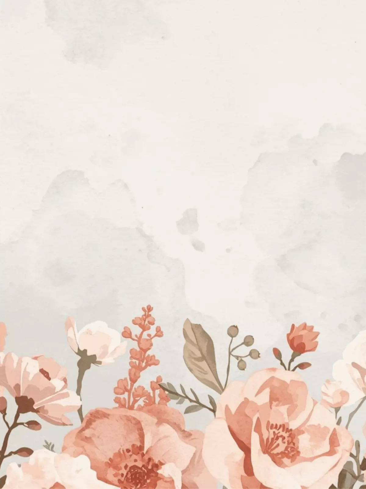 Muted watercolor floral work anniversary card with the message 'Celebrating You!', suitable for sending to female colleagues.