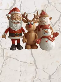 Free Funny Christmas Card - Cracked Ceramic Style!