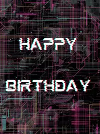 Free 50th Birthday Card - Glitchy & Funny!