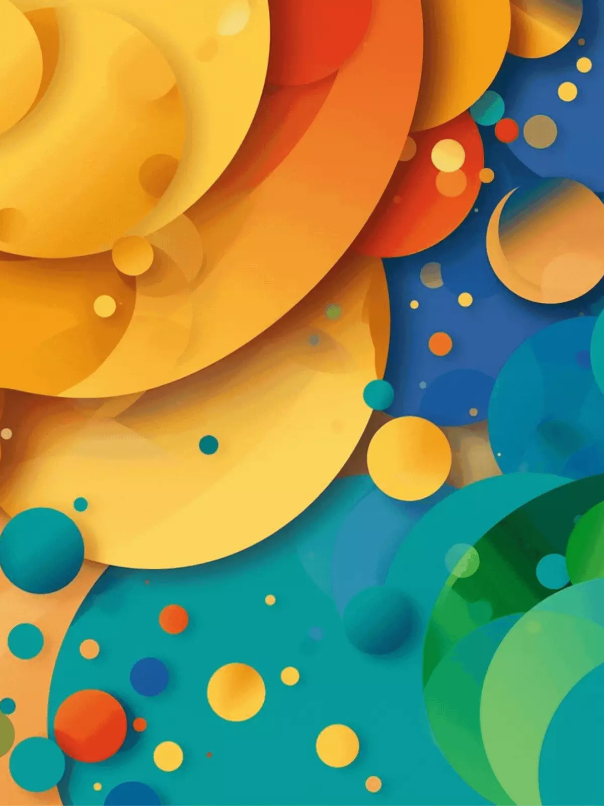 Colorful birthday card with gradient background and soft shadows, cheerful illustration style, perfect for celebrating a birthday with friends or kids