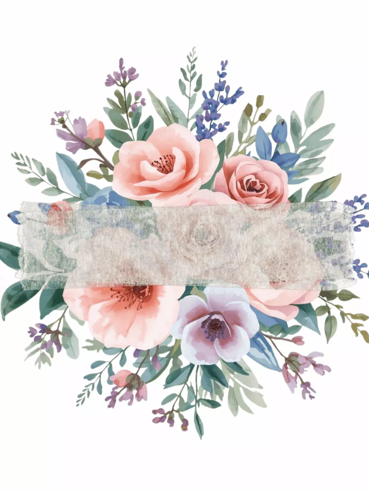 Delicate watercolor-style congratulations card featuring a pastel flower bouquet, suitable for celebrating a female's achievement.
