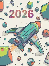 Free New Year Card - Funny Glitchy 2026 Wish