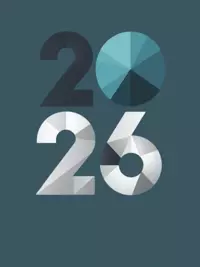 Free New Year Card - Geometric 2026 Greetings