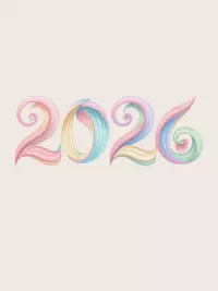 Free New Year Card - Organic 2026 Wishes!