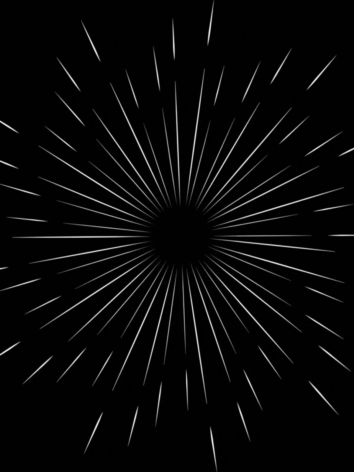 High-contrast black and white New Year card for 2026 featuring bold typography and simple geometric shapes, modern illustration style.