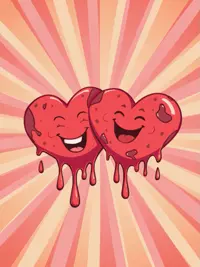 Free Anniversary Card - Warm Hearts & Sweet Love!