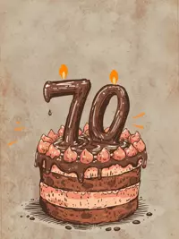 Free 70th Birthday Card - Rustic Wishes Online!