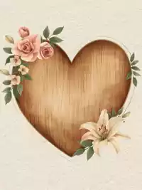 Free Love Card: Rustic Watercolor Heart, Customize & Send