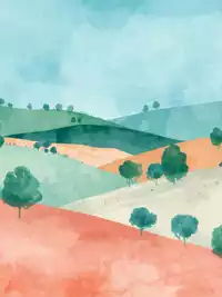 Free Friendship Card - Serene Watercolor Design