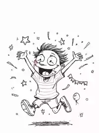 Free Congratulations Card: Celebrate Success with Fun Art!