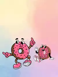 Free Friendship Card: Sweet Dancing Donuts for Best Friends!
