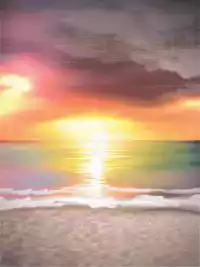 Free Watercolor Motivation Card: A New Day Sunrise!