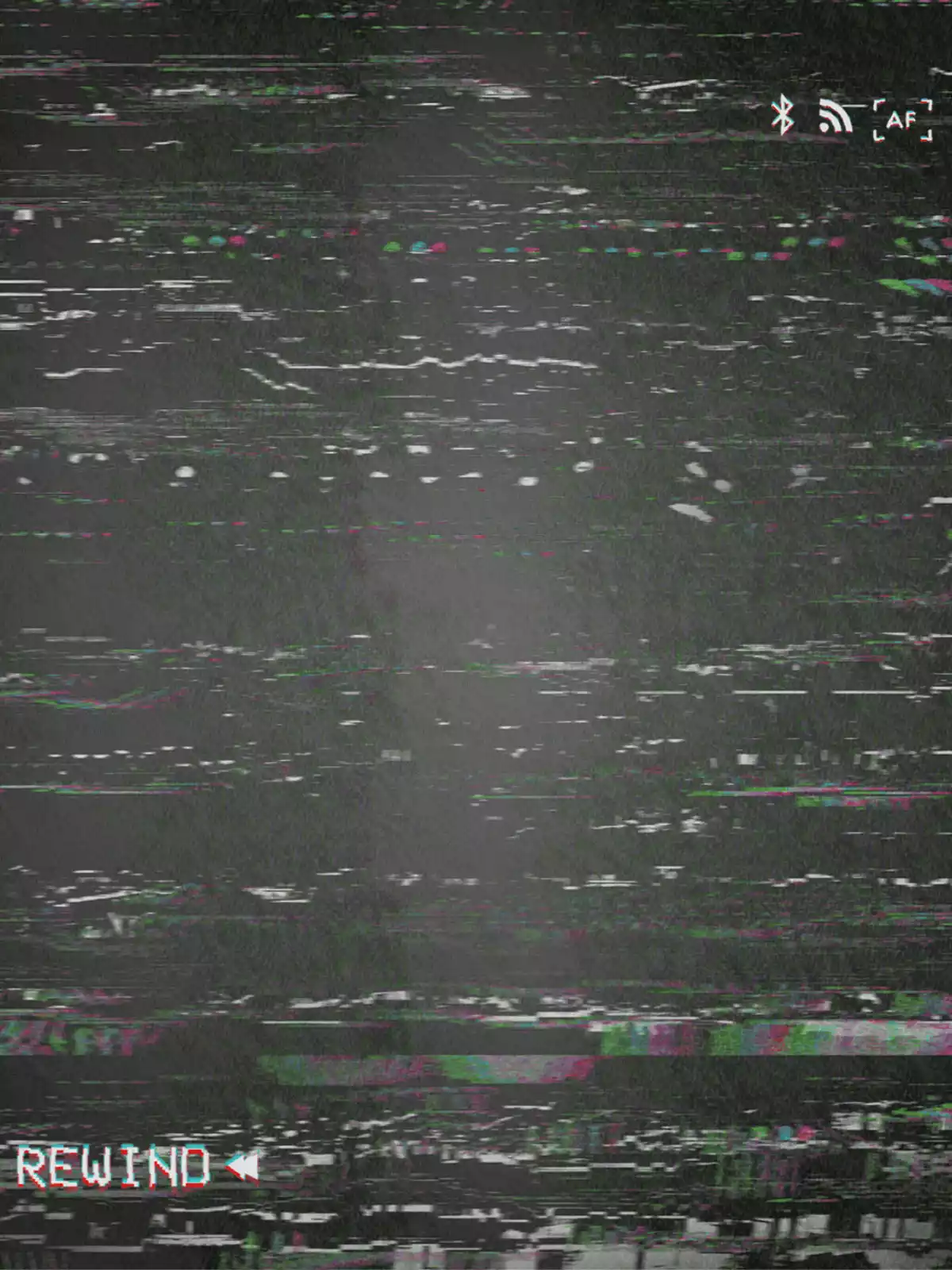 Minimalist work anniversary greeting card with "Congrats!" text featuring a humorous digital glitch effect and modern typography, suitable for colleagues.