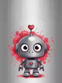 Free Funny Robot Valentine Card - Send Your Love